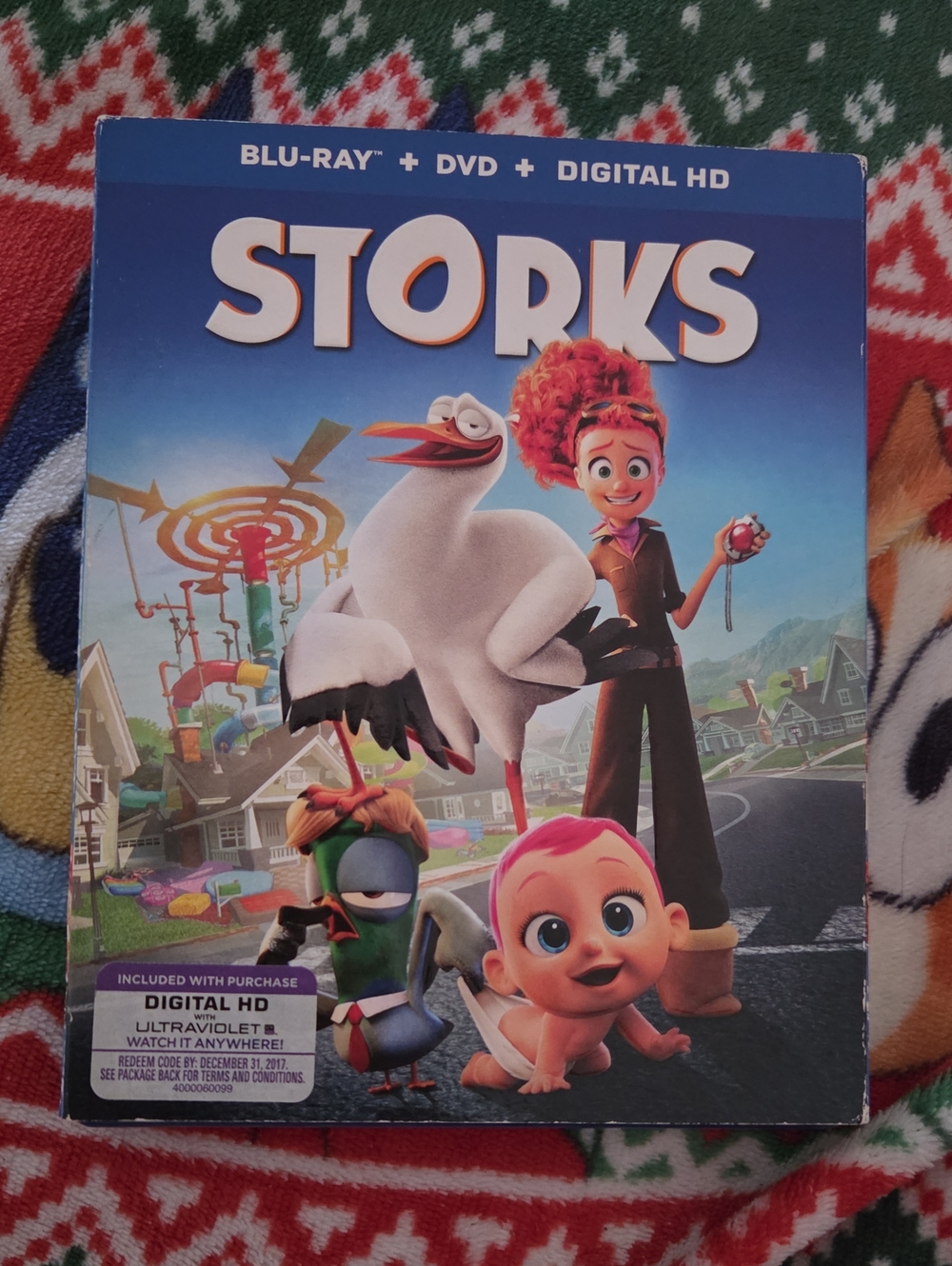🍿2 For $8🍿Storks Blu-ray + DVD (No Digital HD) - Animated Kids Movie (Blue)